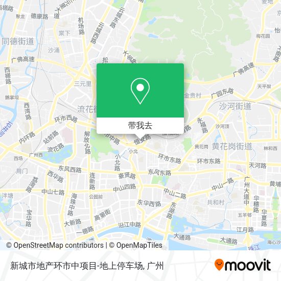 新城市地产环市中项目-地上停车场地图
