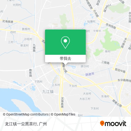 龙江镇一尘黑茶行地图