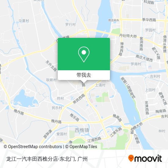 龙江一汽丰田西樵分店-东北门地图