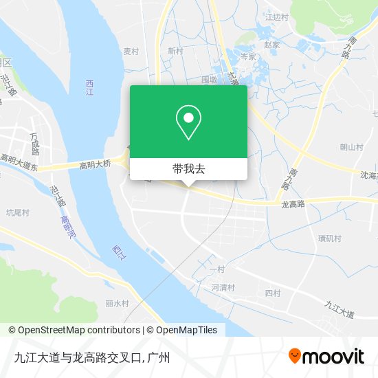 九江大道与龙高路交叉口地图