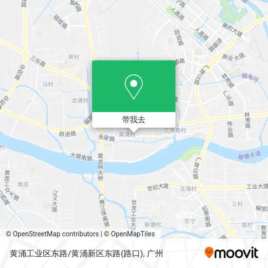 黄涌工业区东路/黄涌新区东路(路口)地图