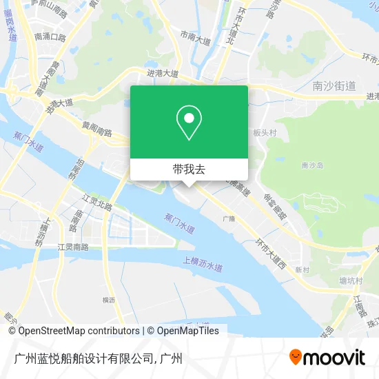 广州蓝悦船舶设计有限公司地图