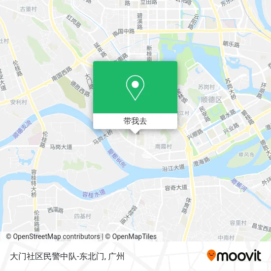 大门社区民警中队-东北门地图