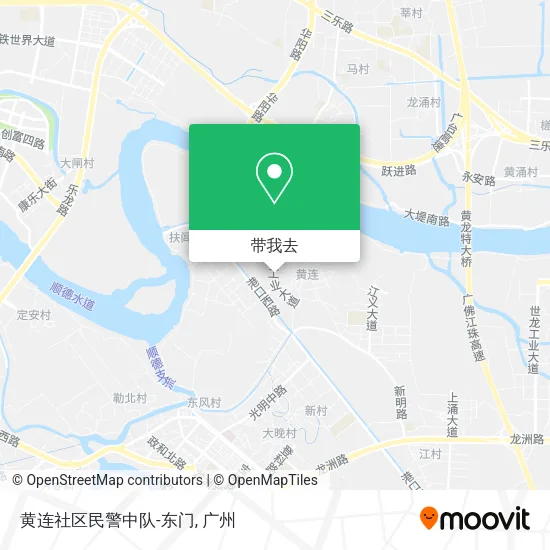黄连社区民警中队-东门地图