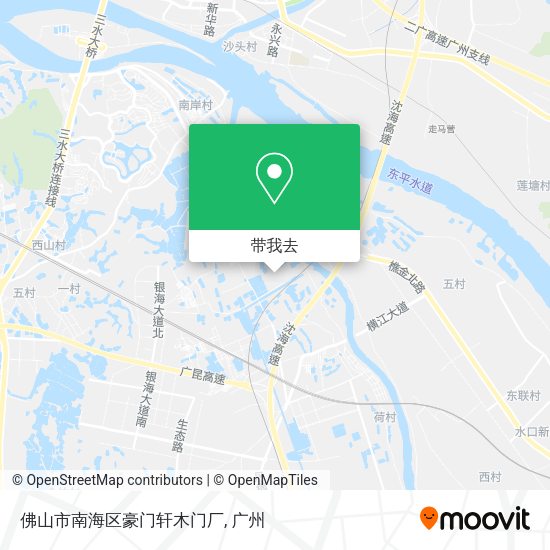 佛山市南海区豪门轩木门厂地图