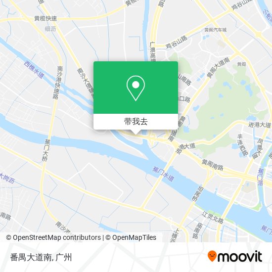 番禺大道南地图