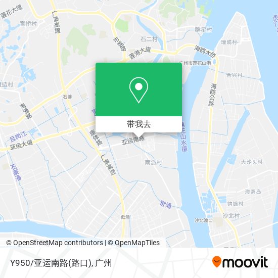 Y950/亚运南路(路口)地图