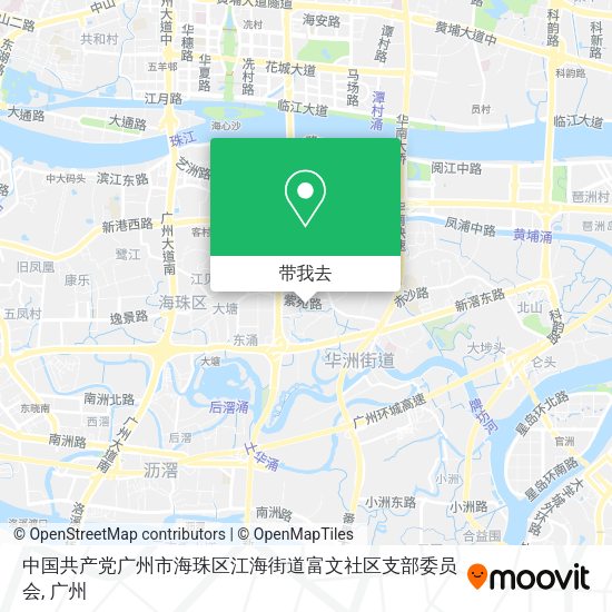中国共产党广州市海珠区江海街道富文社区支部委员会地图
