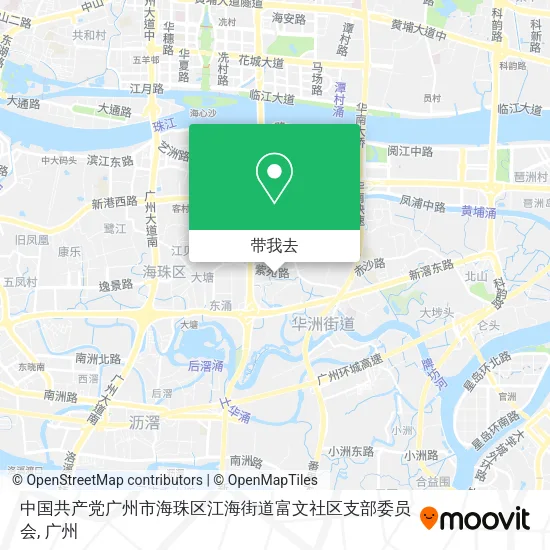 中国共产党广州市海珠区江海街道富文社区支部委员会地图