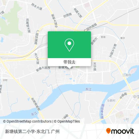 新塘镇第二小学-东北门地图