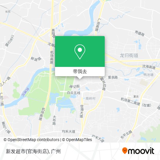 新发超市(官海街店)地图