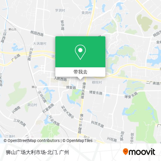 狮山广场大利市场-北门地图