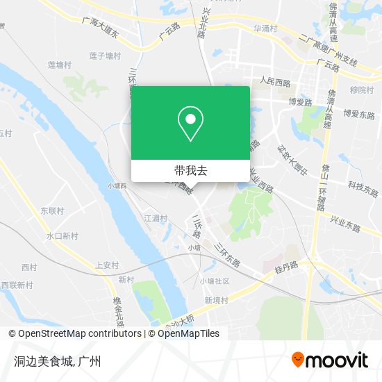 洞边美食城地图