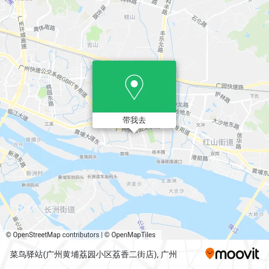 菜鸟驿站(广州黄埔荔园小区荔香二街店)地图