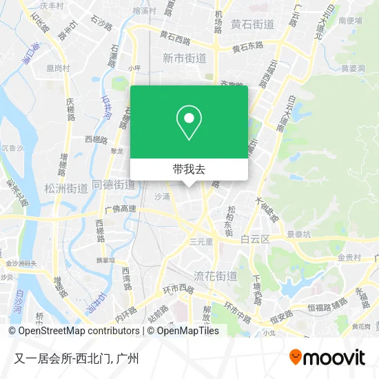 又一居会所-西北门地图