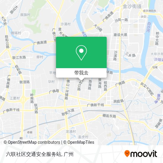 六联社区交通安全服务站地图