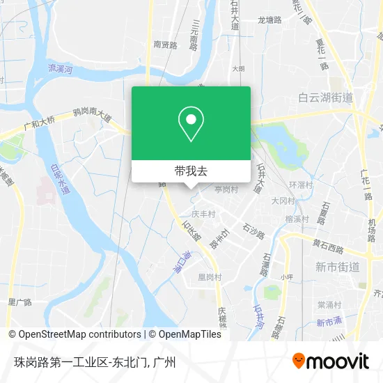 珠岗路第一工业区-东北门地图