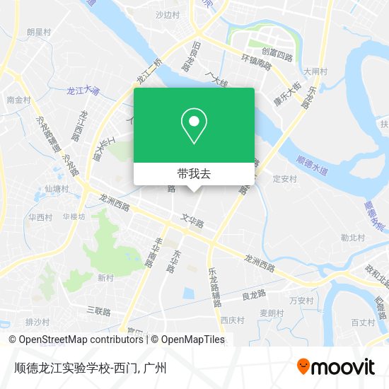 顺德龙江实验学校-西门地图