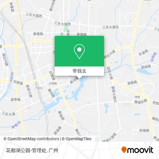 花都湖公园-管理处地图