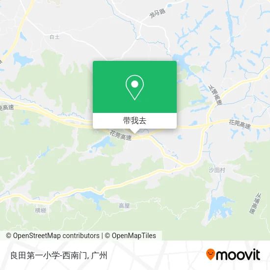 良田第一小学-西南门地图