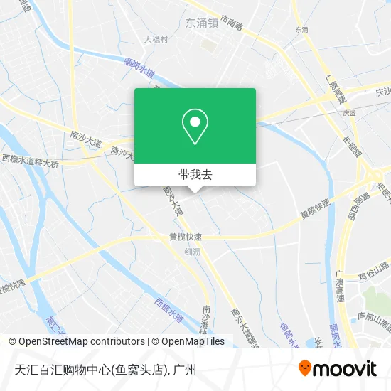 天汇百汇购物中心(鱼窝头店)地图