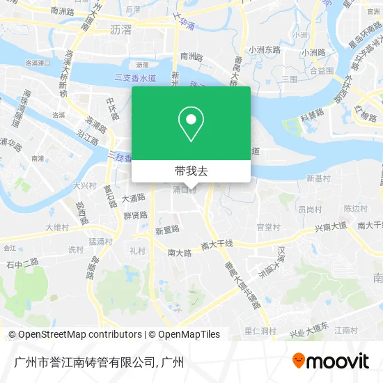 广州市誉江南铸管有限公司地图