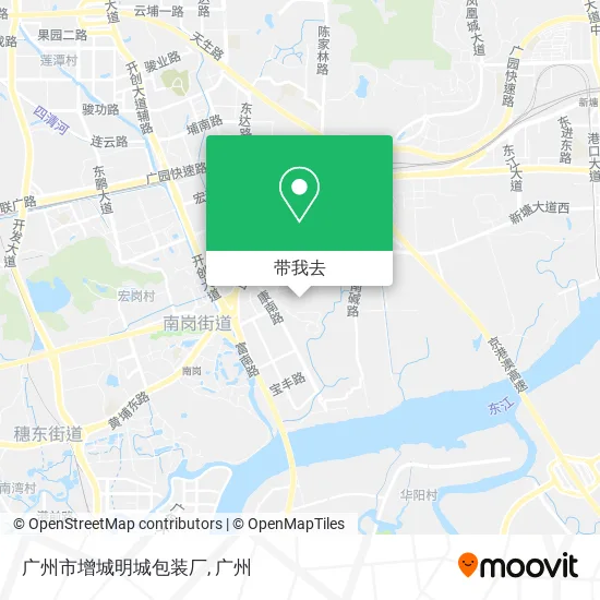 广州市增城明城包装厂地图