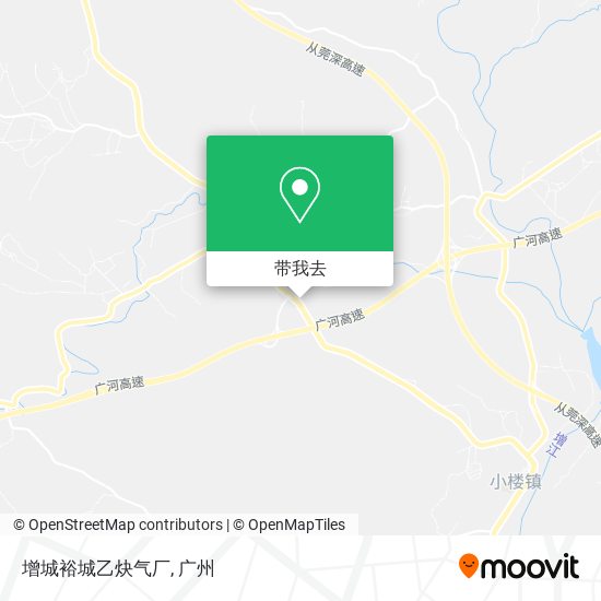 增城裕城乙炔气厂地图