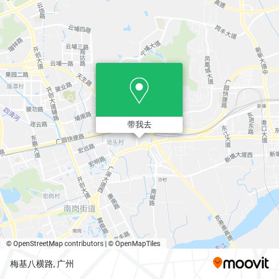 梅基八横路地图