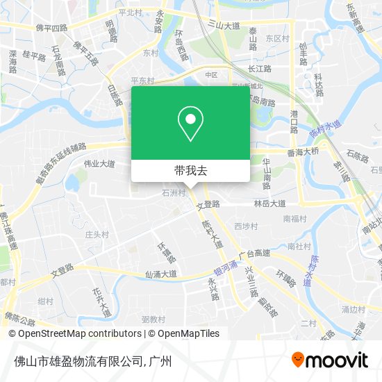 佛山市雄盈物流有限公司地图