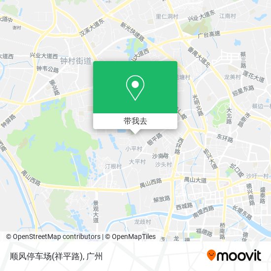 顺风停车场(祥平路)地图