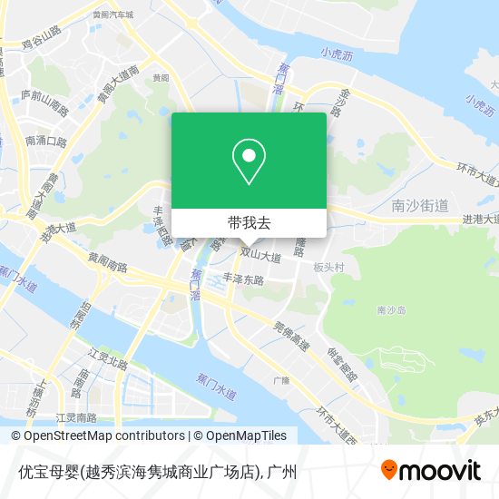 优宝母婴(越秀滨海隽城商业广场店)地图
