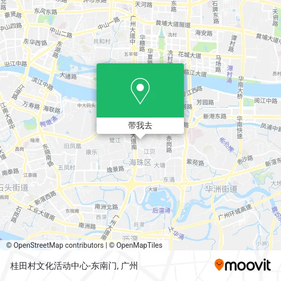 桂田村文化活动中心-东南门地图