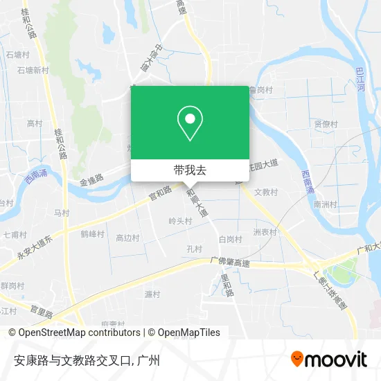 安康路与文教路交叉口地图