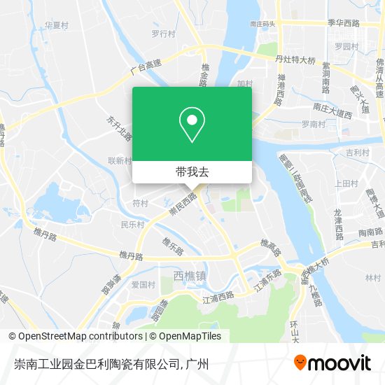 崇南工业园金巴利陶瓷有限公司地图