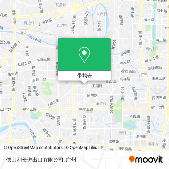 佛山利长进出口有限公司地图