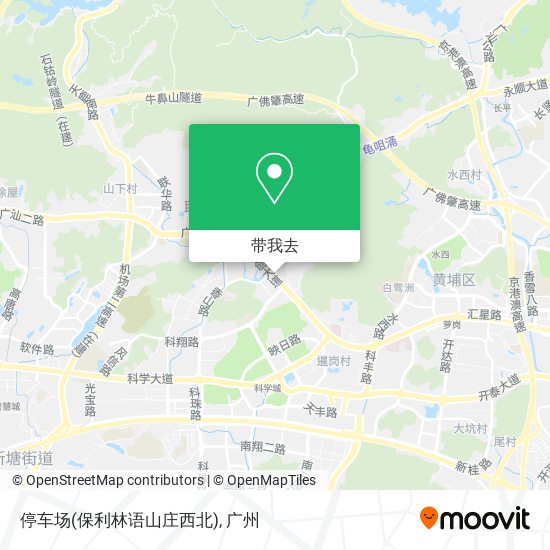 停车场(保利林语山庄西北)地图