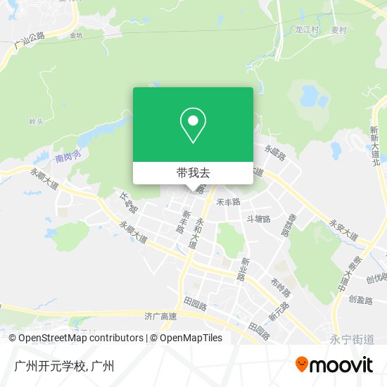 广州开元学校地图