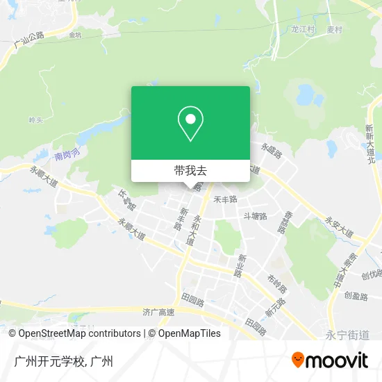 广州开元学校地图