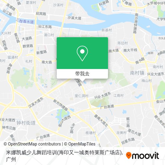 米娜凯威少儿舞蹈培训(海印又一城奥特莱斯广场店)地图