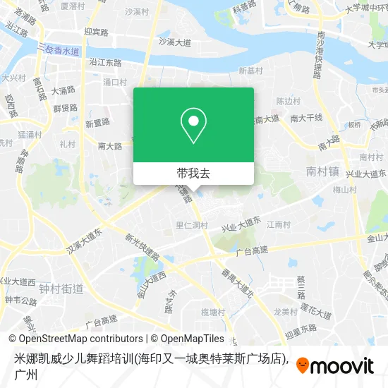 米娜凯威少儿舞蹈培训(海印又一城奥特莱斯广场店)地图