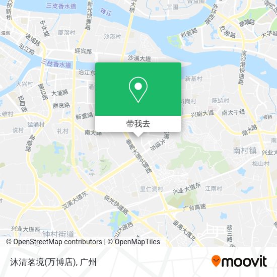 沐清茗境(万博店)地图