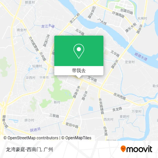 龙湾豪庭-西南门地图