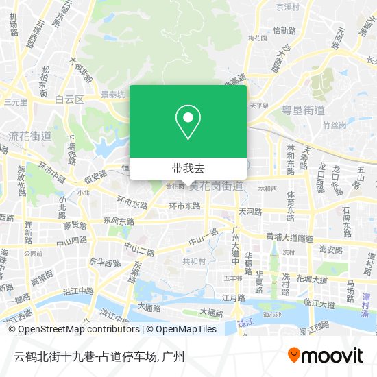 云鹤北街十九巷-占道停车场地图