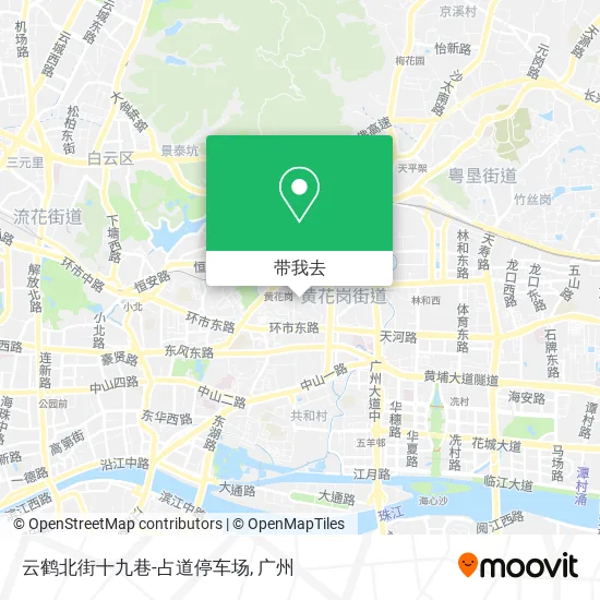 云鹤北街十九巷-占道停车场地图