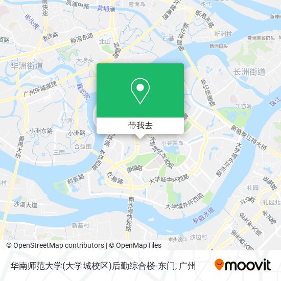 华南师范大学(大学城校区)后勤综合楼-东门地图
