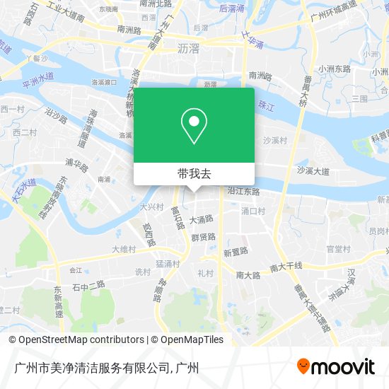 广州市美净清洁服务有限公司地图