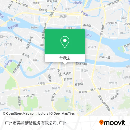 广州市美净清洁服务有限公司地图
