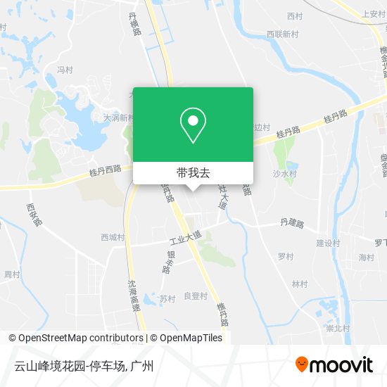 云山峰境花园-停车场地图