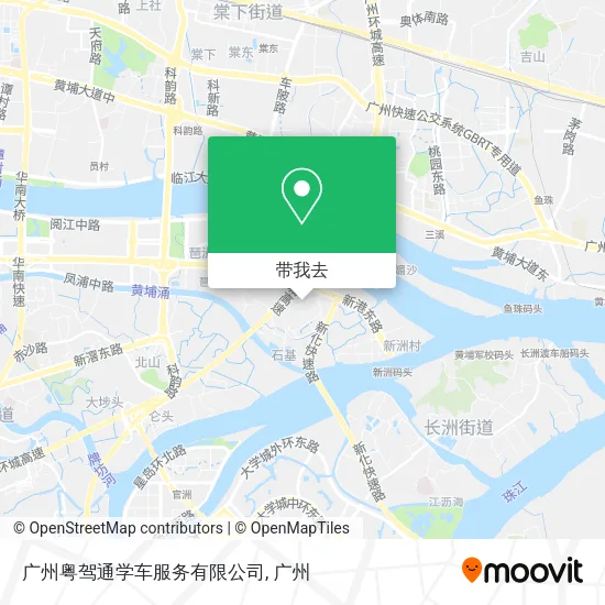 广州粤驾通学车服务有限公司地图